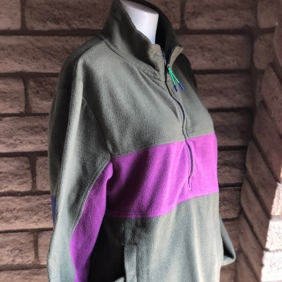 Urban Outfitters Jacket Olive Half Zip Size Medium - Picture 5 of 10